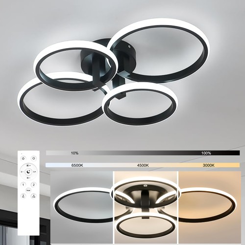 Led deckenlampe ring dimmbar - led, 4-ring