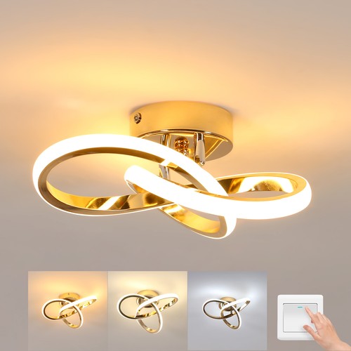 Gold led deckenleuchte - gold,