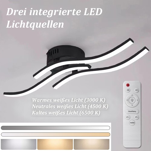 Flammige led deckenleuchte - 3-flammige,