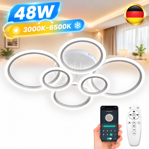 Led deckenlampe ring dimmbar - led,
