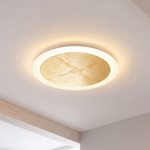 Led deckenleuchte gold - gold, dimmbar