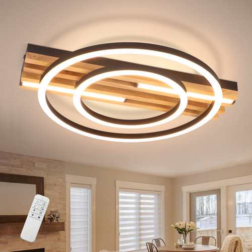 Led deckenleuchte holz - deckenleuchte,